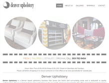 Tablet Screenshot of denverupholstery.com